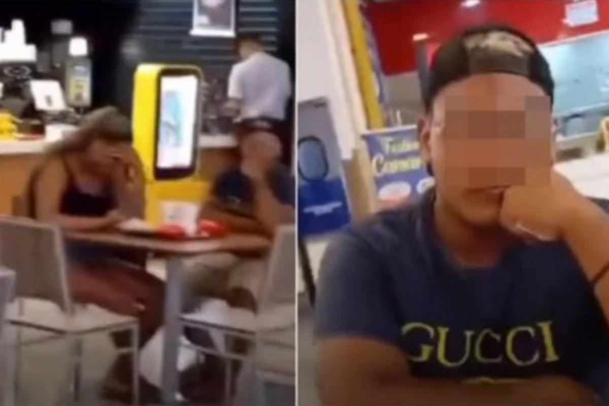 [VÍDEO] Barraco: Mulher descobre traição e confronta marido e amante no McDonald’s