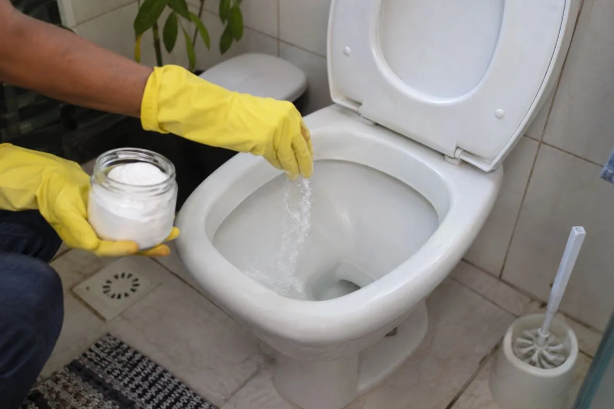 Coloque 3 colheres desse pó no vaso sanitário antes de dormir: pela manhã, o calcário sai com muito mais facilidade