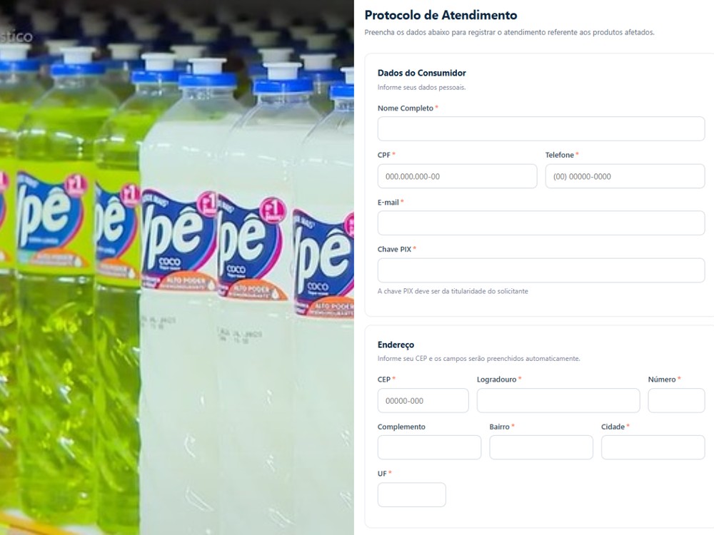 Ypê pede chave PIX de consumidores, mas depois suspende ressarcimento de produtos