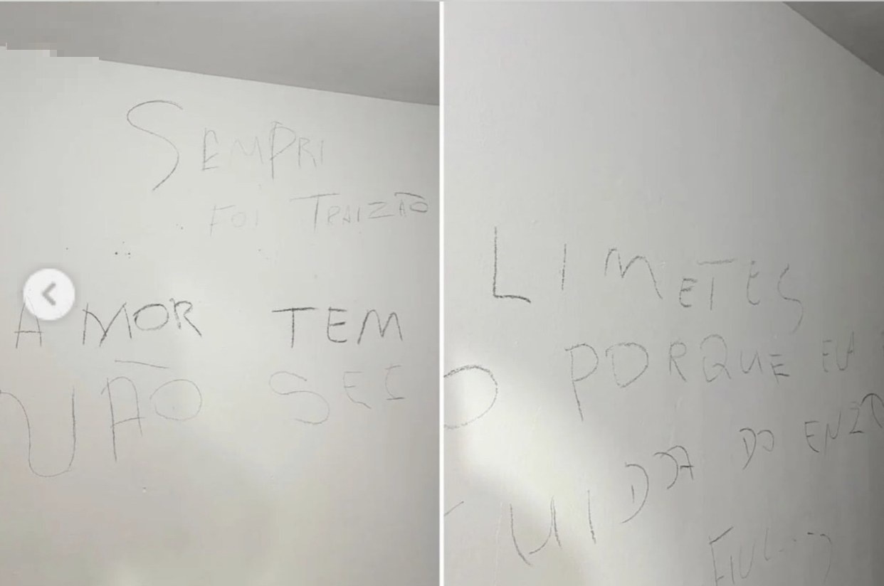Homem matta esposa a facaddas e escreve frase surpreendente na parede