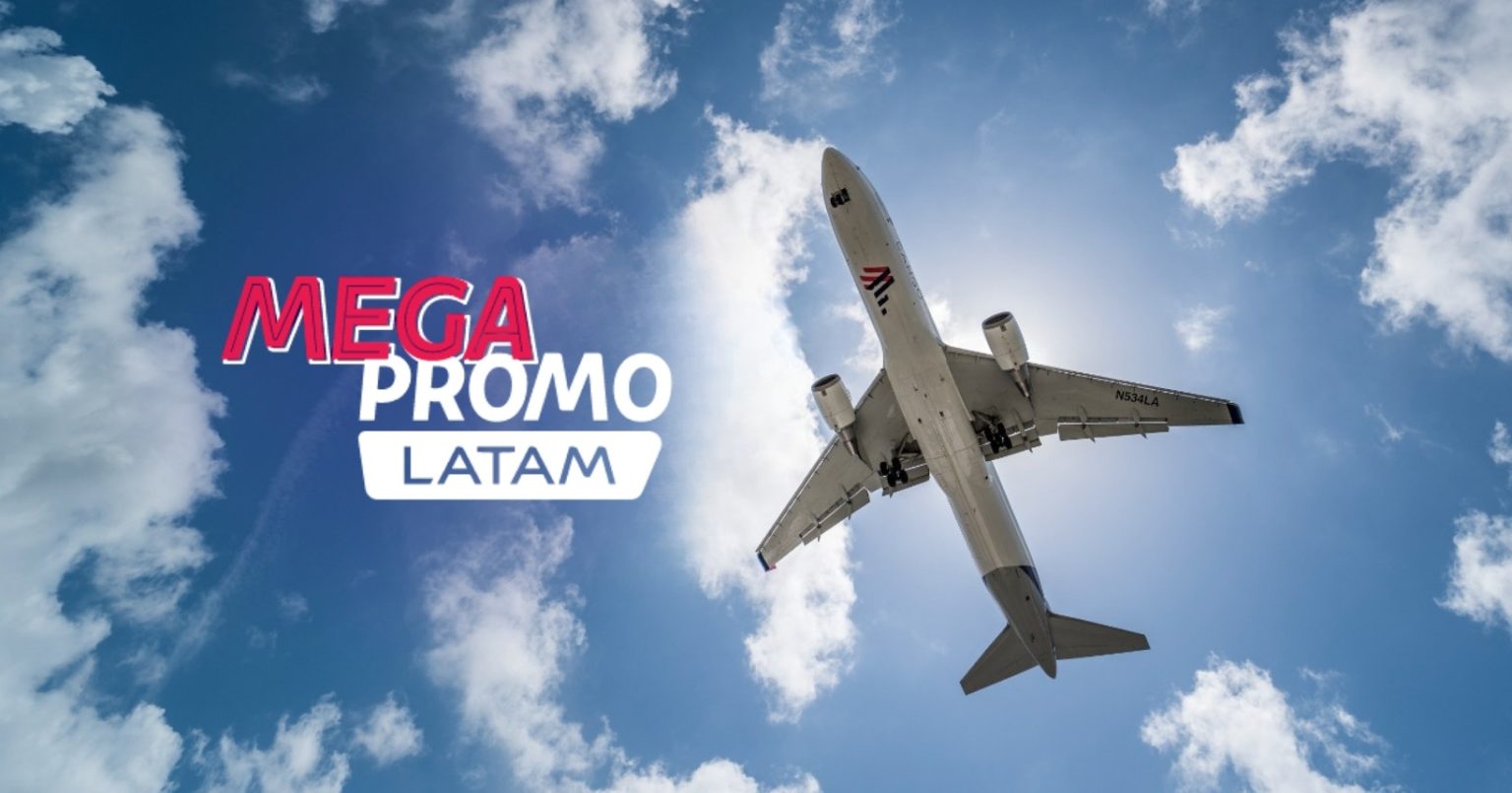 Mega Promo Latam no ar! Passagens aéreas nacionais a partir de R$ 149 o trecho e opções para 60 destinos