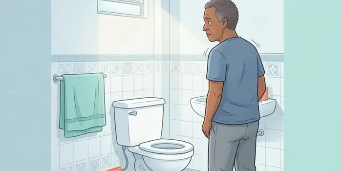 Demorar para começar a urinar e perceber o jato cada vez mais fraco pode indicar aumento da próstata